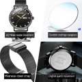 2019 OLEVS Brand 5881 Men's/Women's Mesh Strap Quartz Watch Fashion Casual Unisex Calendar Date Sport WristWatch